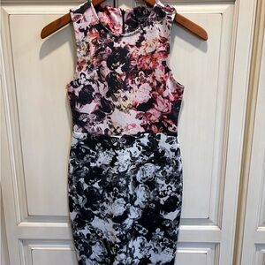 Topshop Multicolor Floral Midi Dress